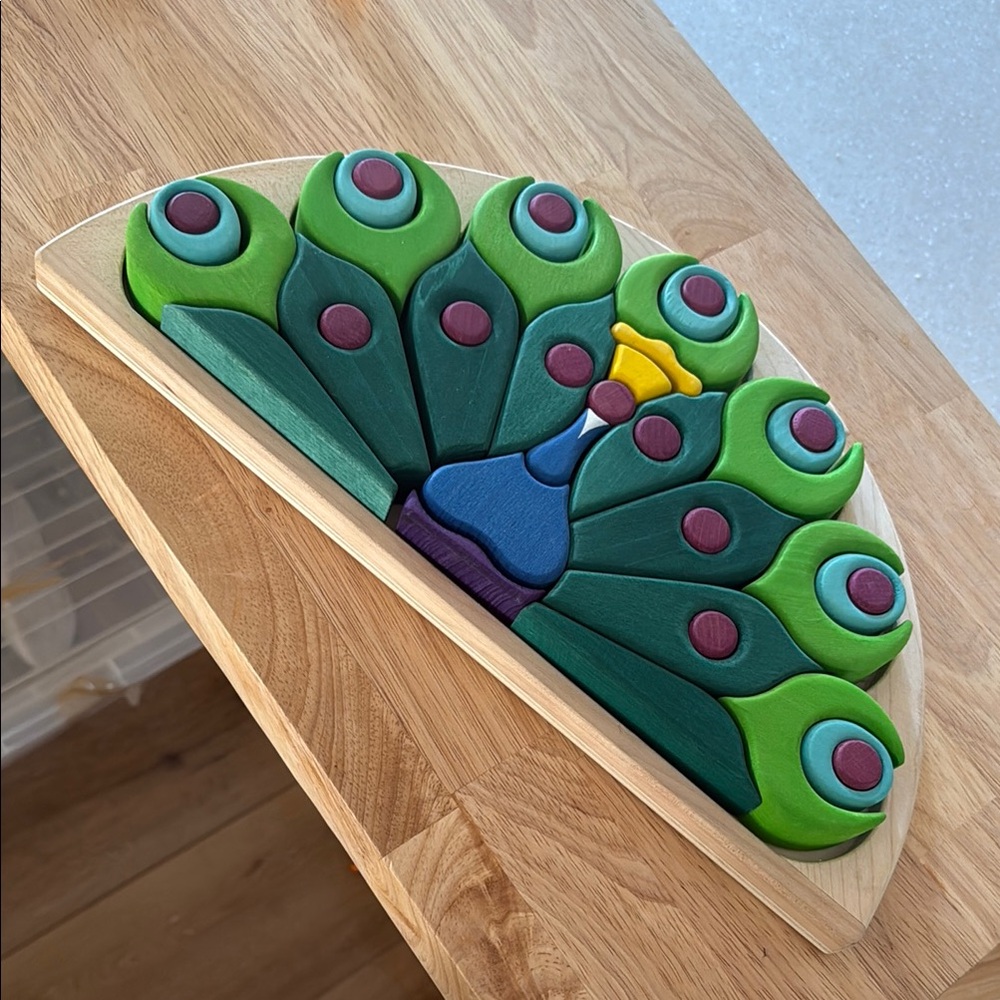 Bumbu Wooden Peacock Puzzle